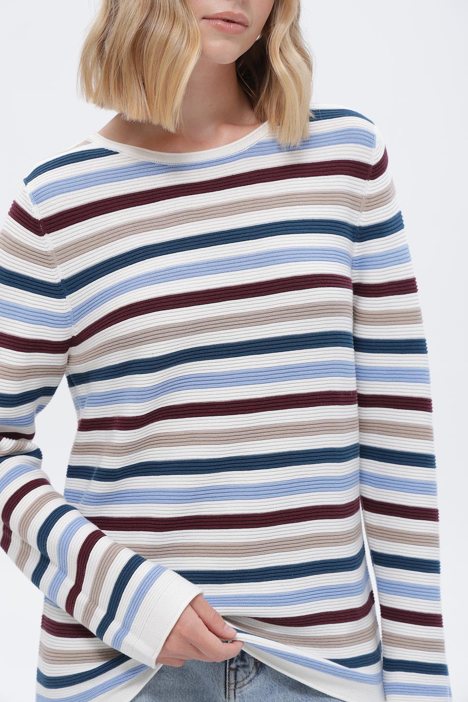 Пуловер Tom Tailor в полоску