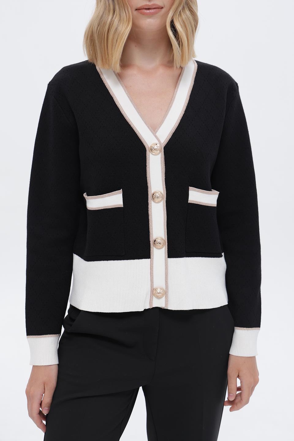 Жакет Passioni с контрастной отделкой