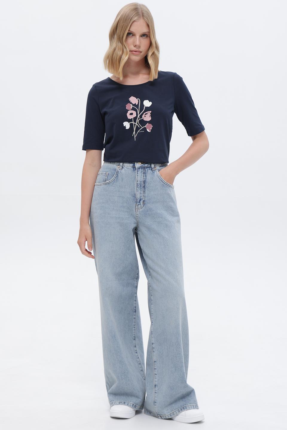 Джинсы клеш Marc Aurel голубые