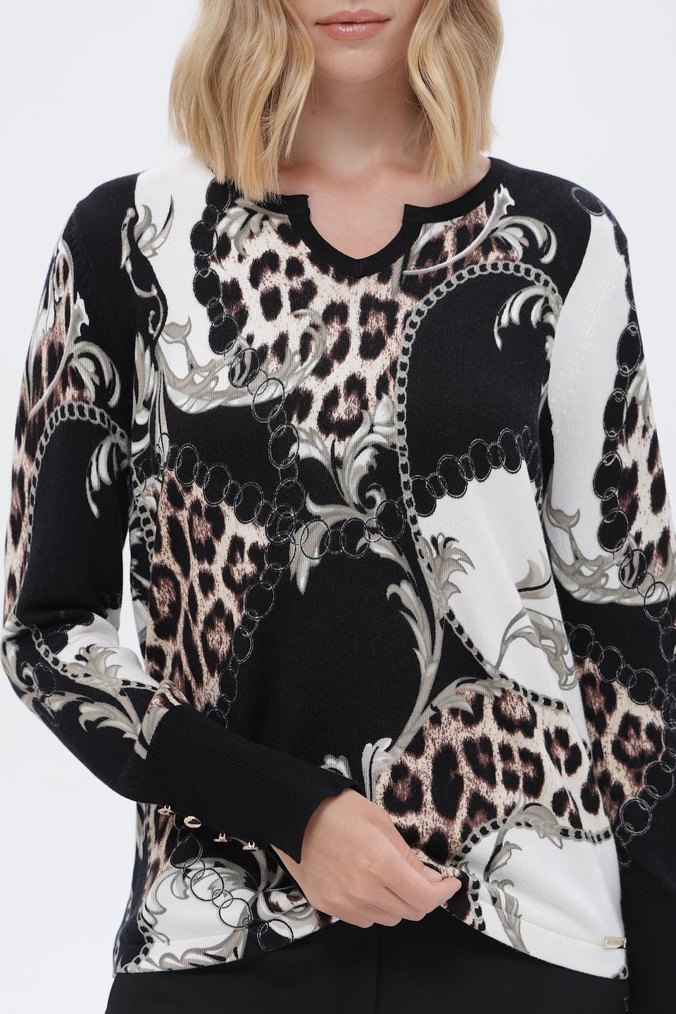 Пуловер Passioni с принтом