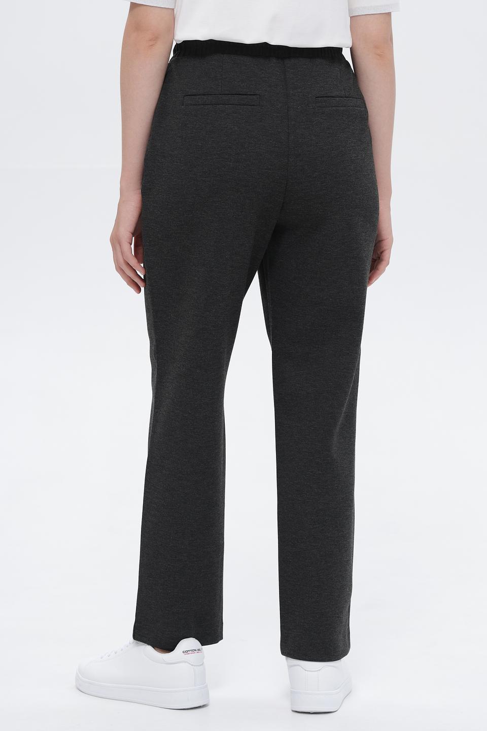 Брюки Rich and Royal серые с поясом