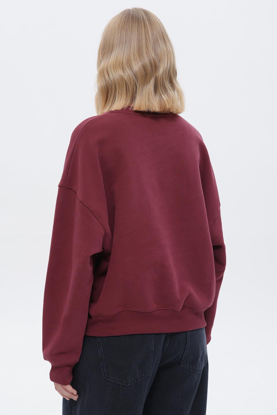 Пуловер Rich and Royal бордовый