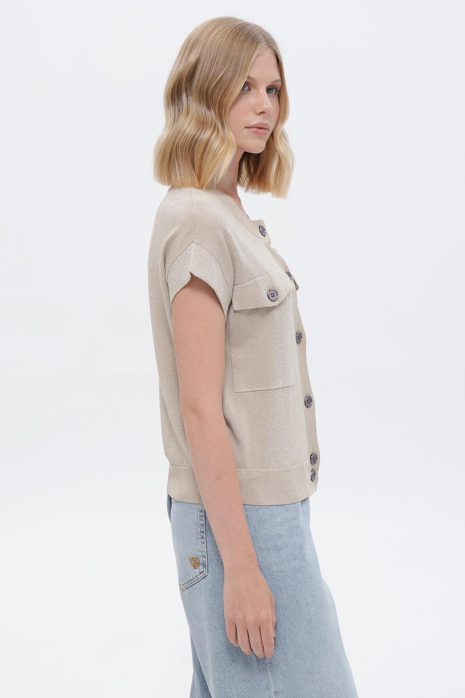 Жакет Monari с карманами бежевый