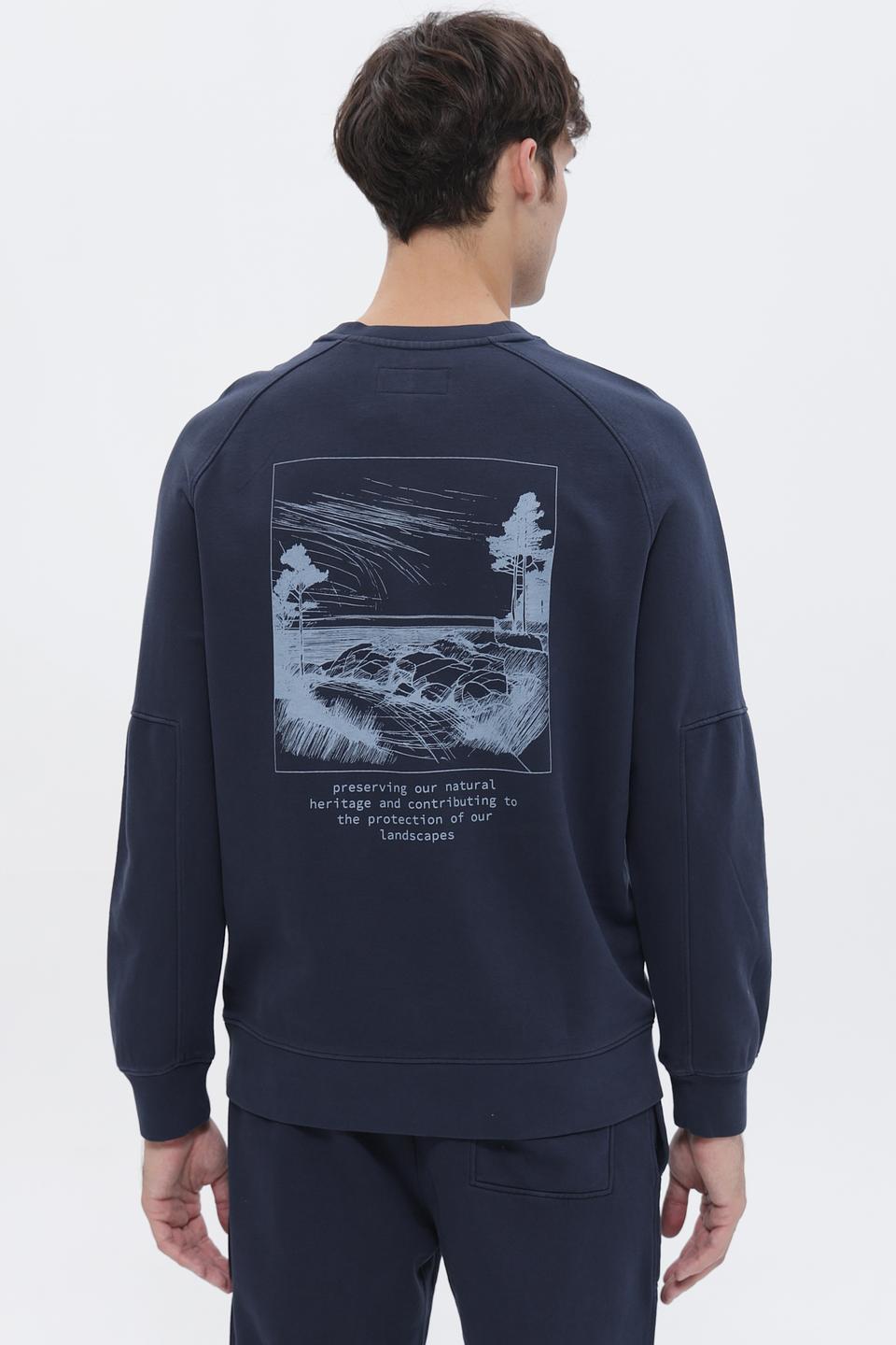 Джемпер Marc O Polo синий с принтом