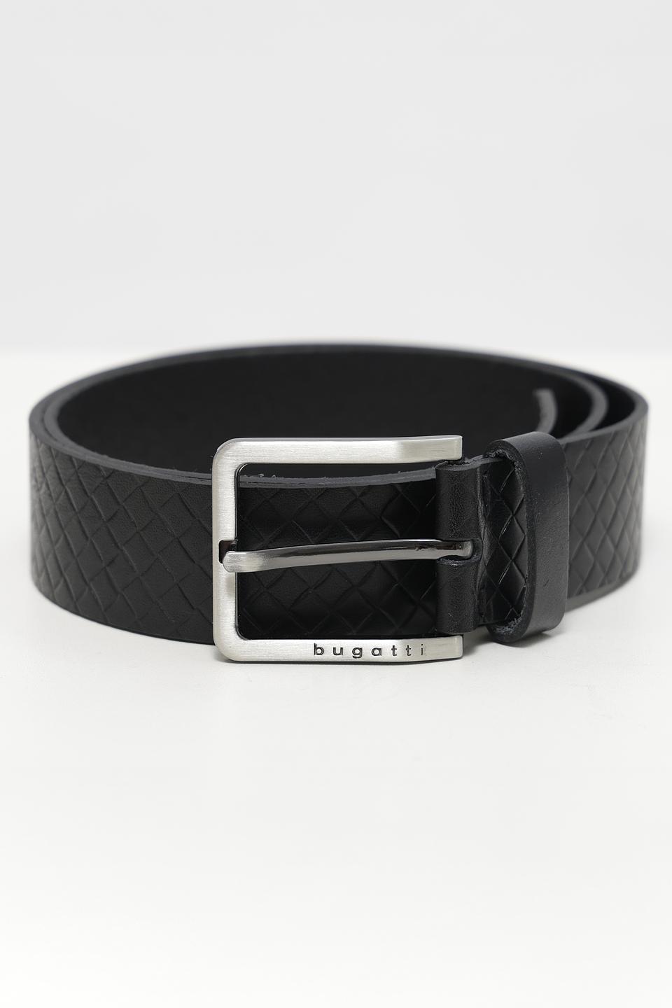 Ремень Bugatti ACC чёрный плетёный