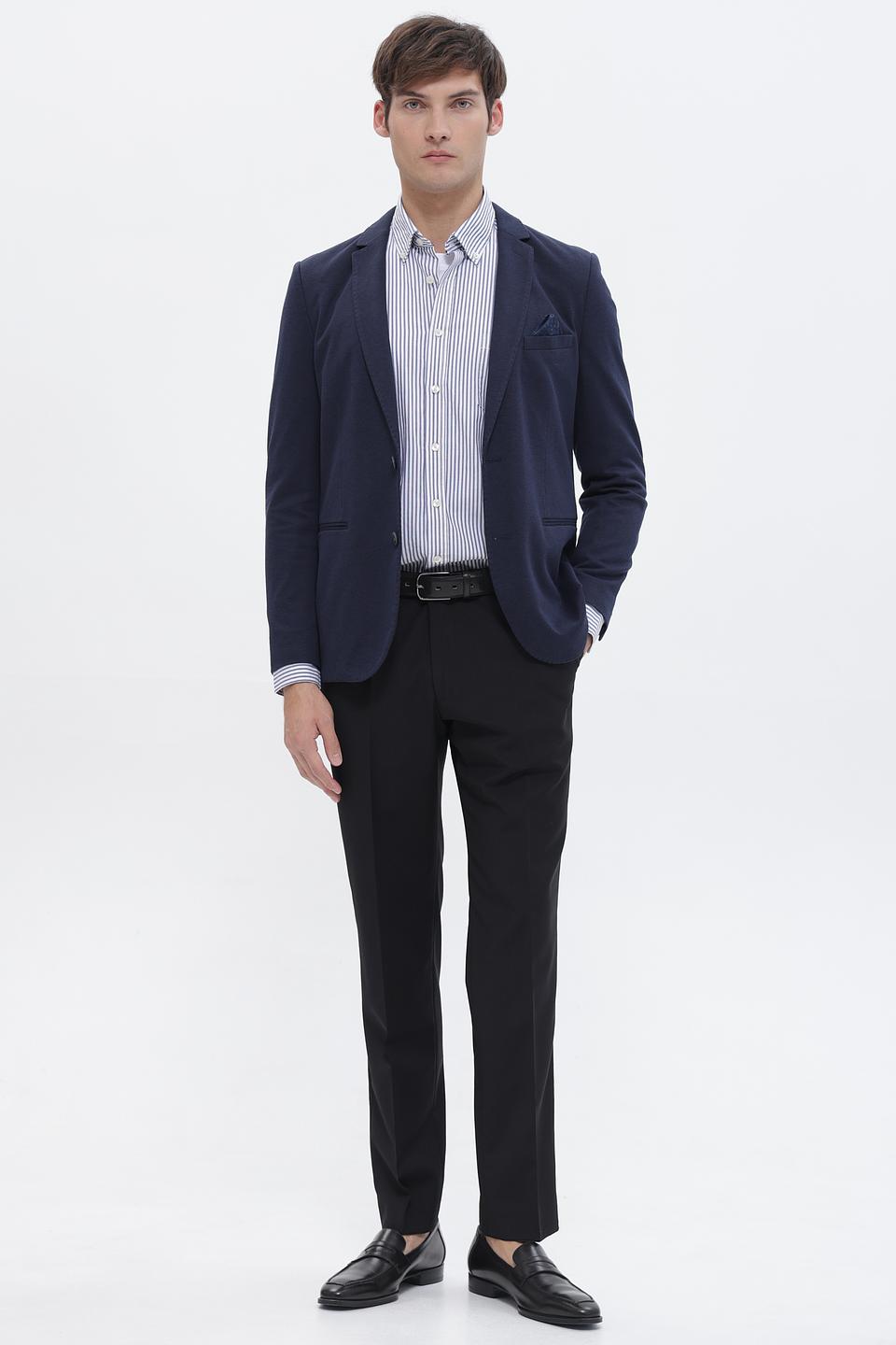 Пиджак Calamar синий приталенный