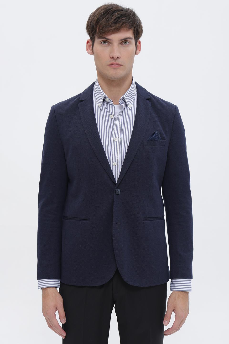 Пиджак Calamar синий приталенный