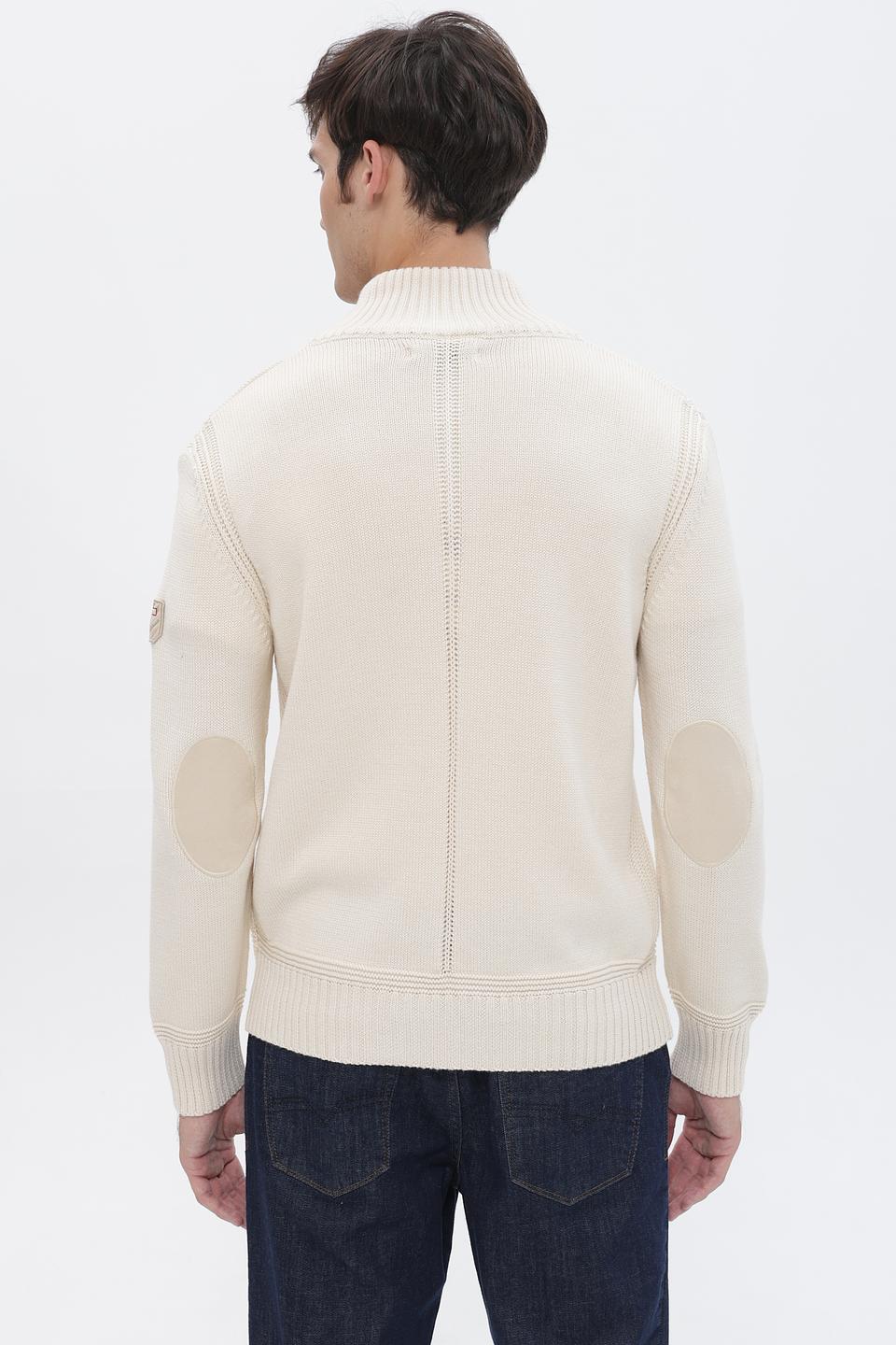 Джемпер Time Zone с молнией бежевый