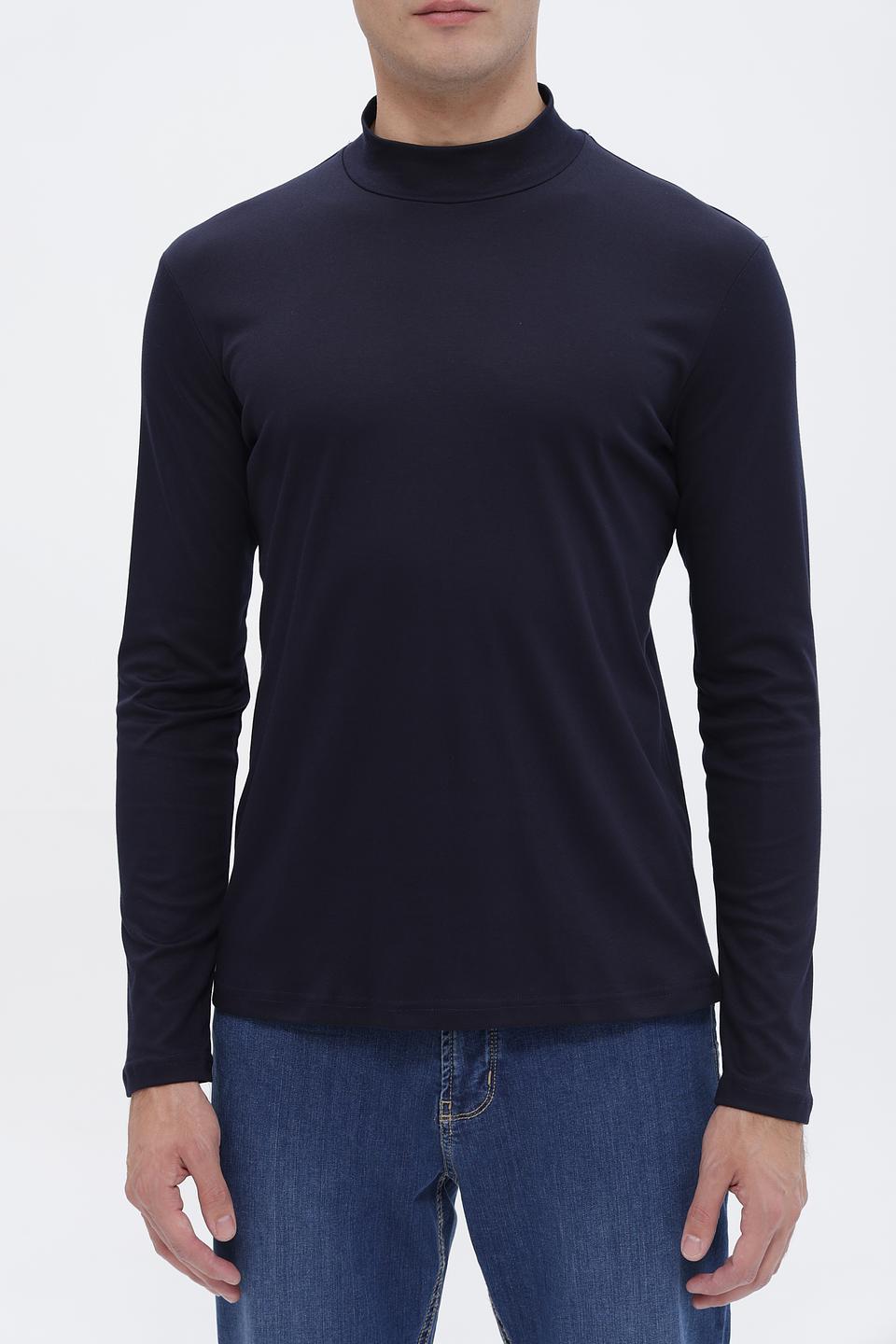 Футболка Desoto с горловиной тёмно-синяя