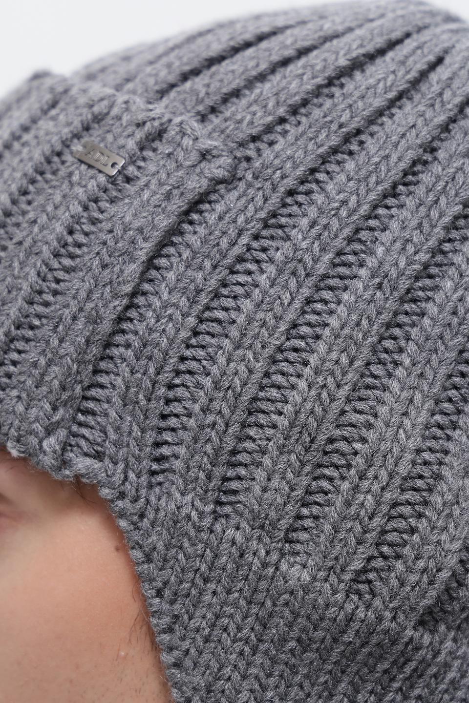 Шапка ADL man с ушами серая