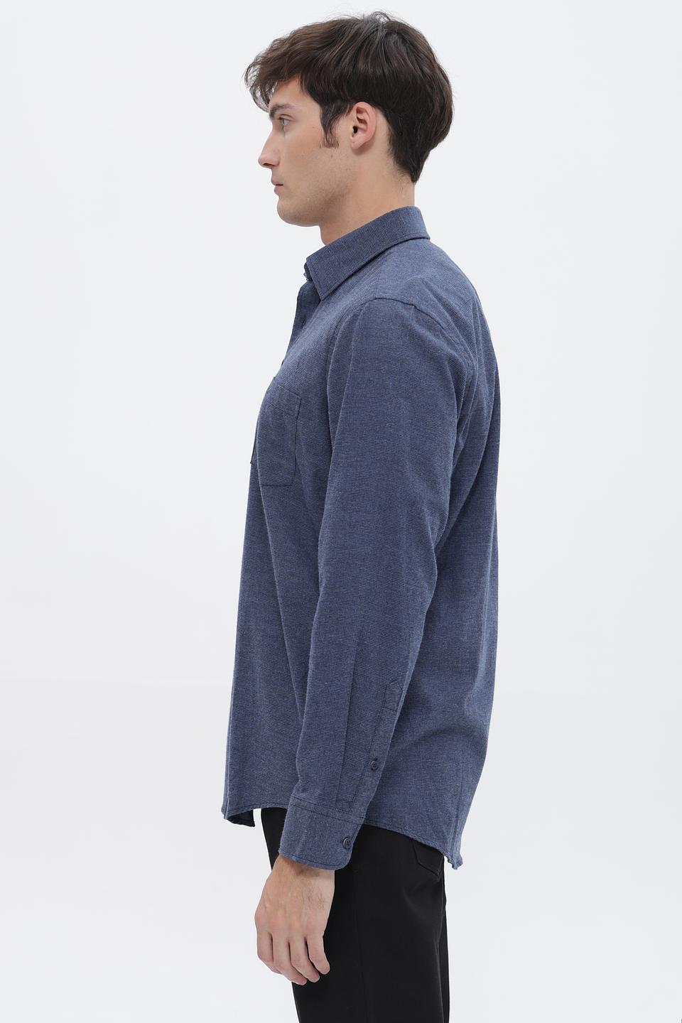 Рубашка Casa Moda дл. рукав синяя