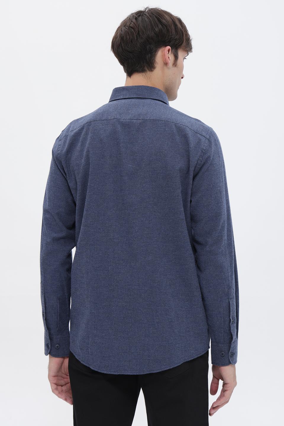 Рубашка Casa Moda дл. рукав синяя