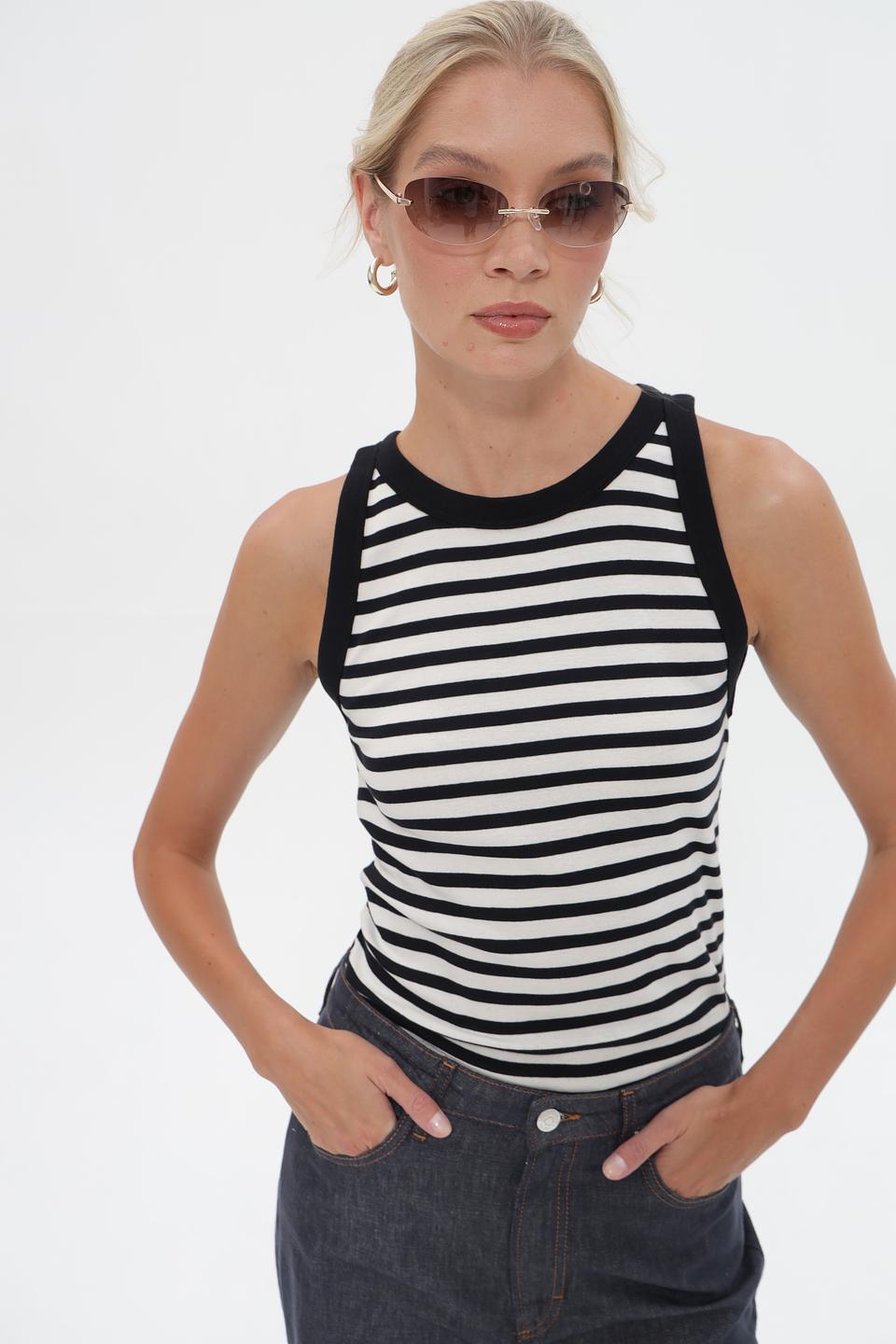 Топ Marc O Polo в полоску