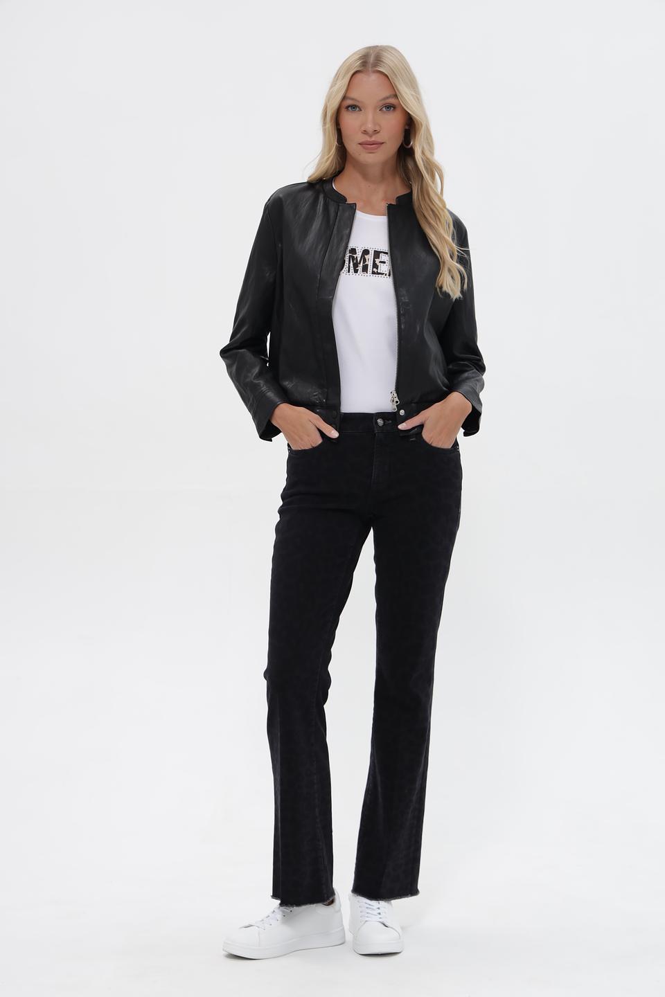 Куртка кожаная Catnoir черная