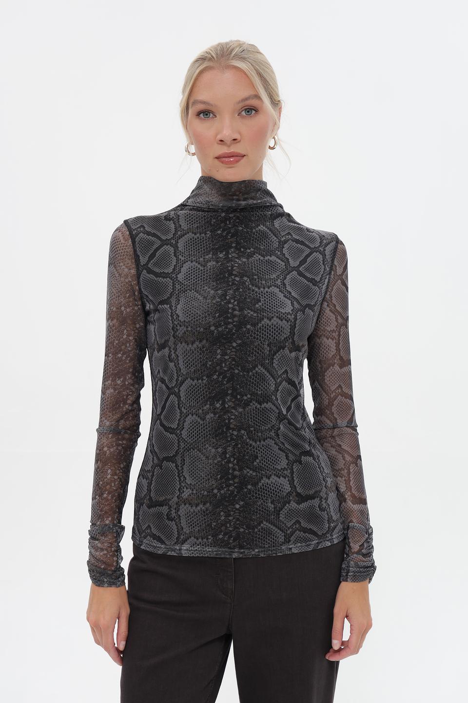 Блузка Catnoir с принтом reptile