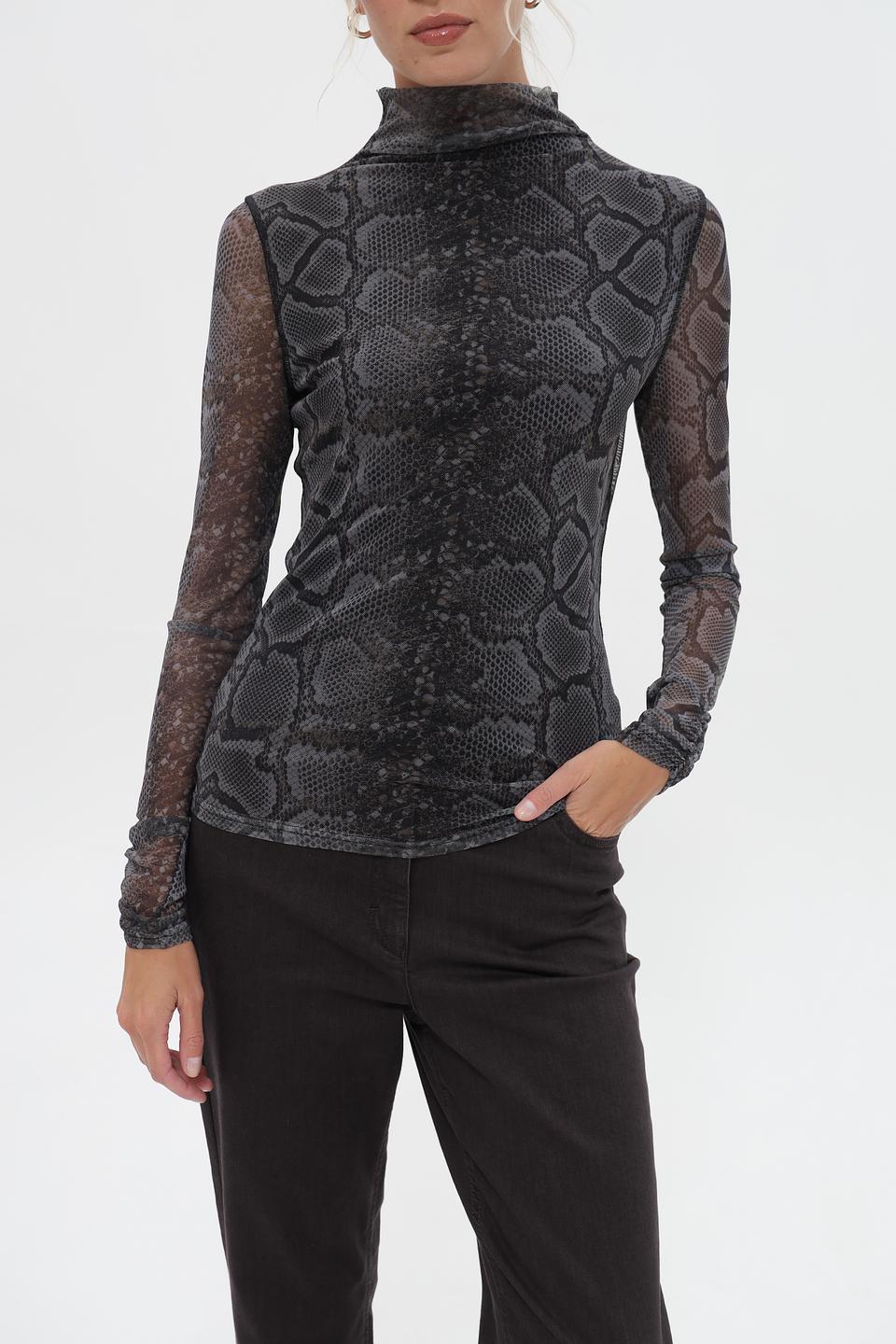 Блузка Catnoir с принтом reptile