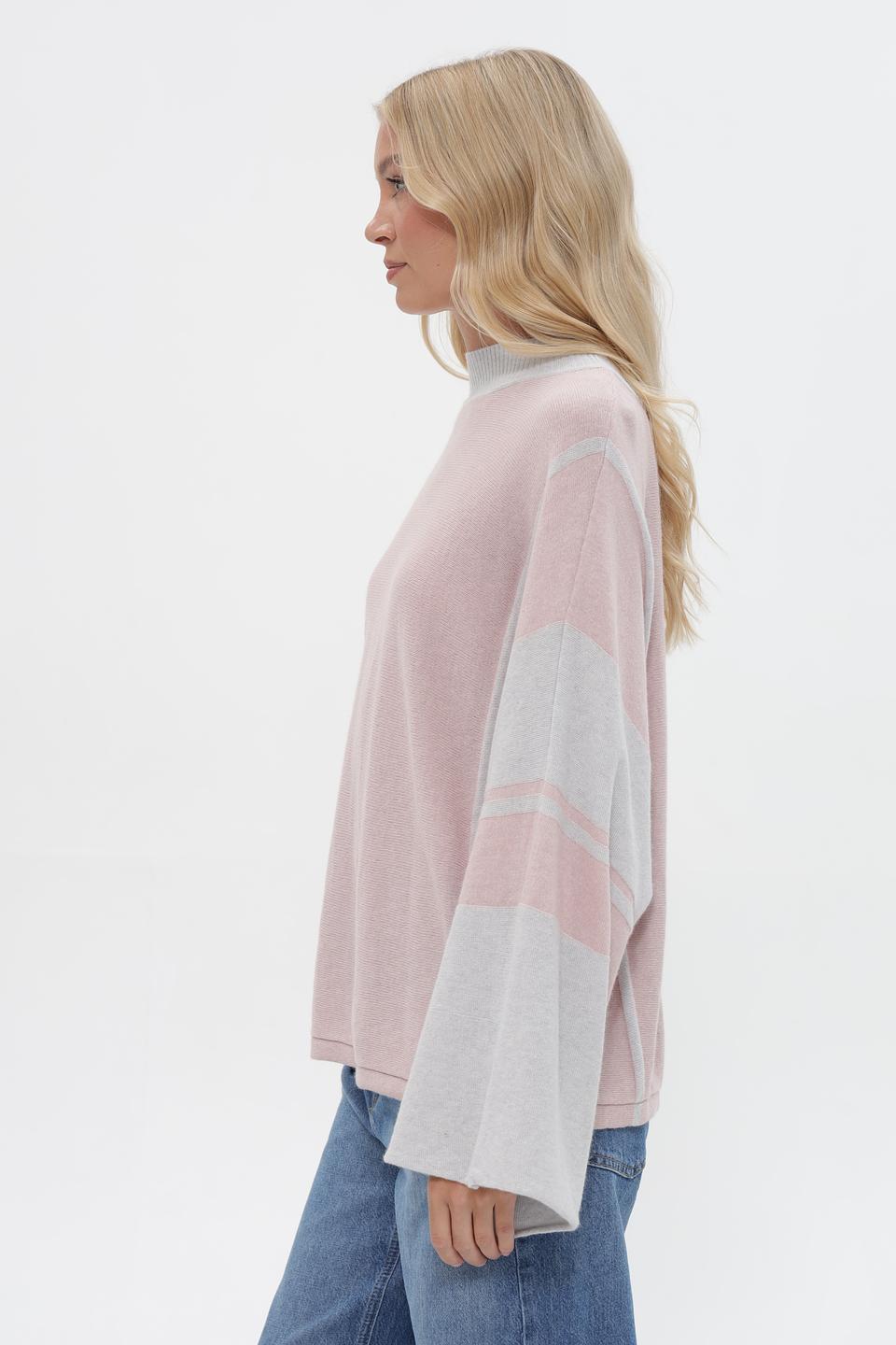 Пуловер Croche с колор-блоком