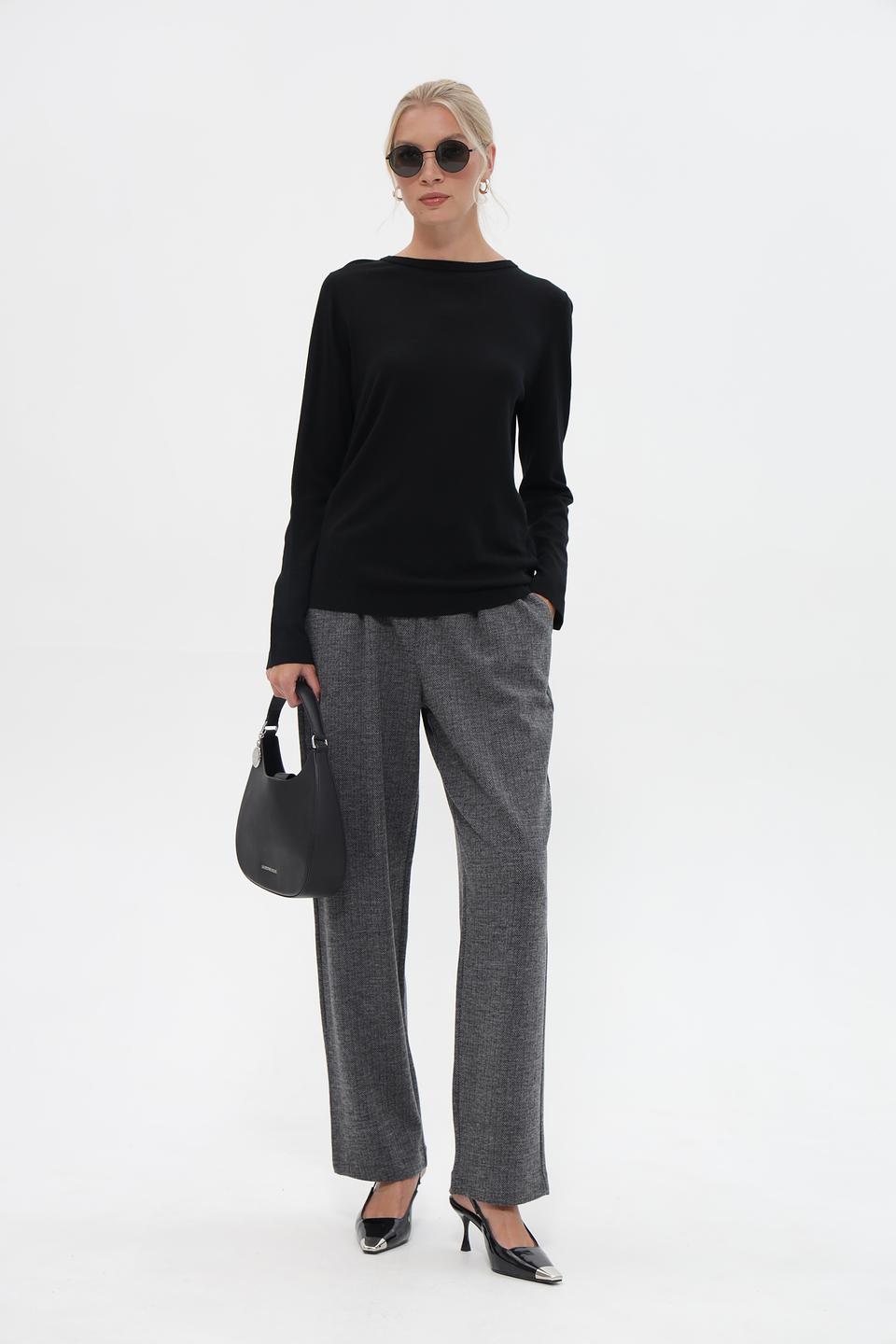 Пуловер UNQ женский черный