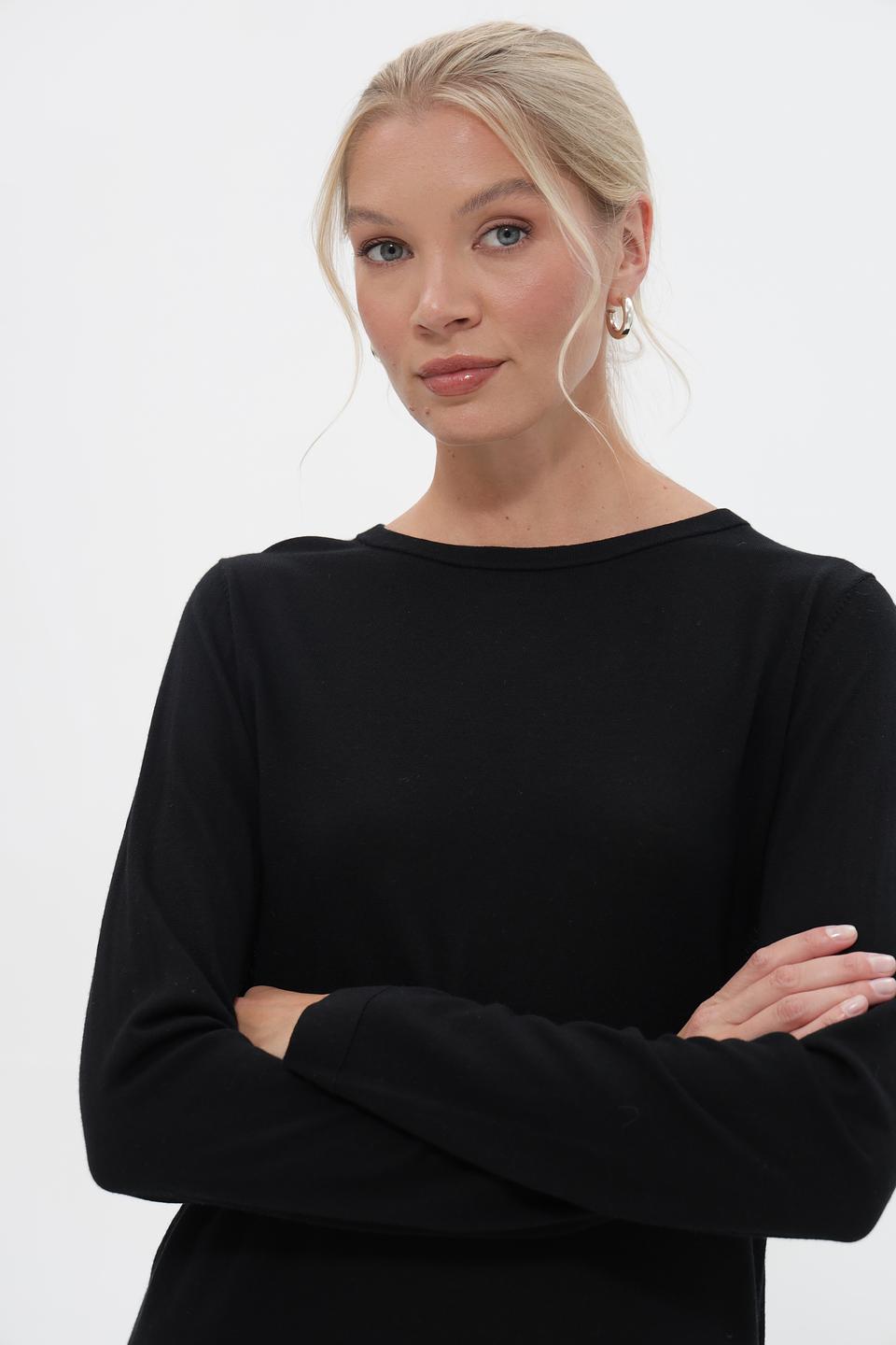 Пуловер UNQ женский черный