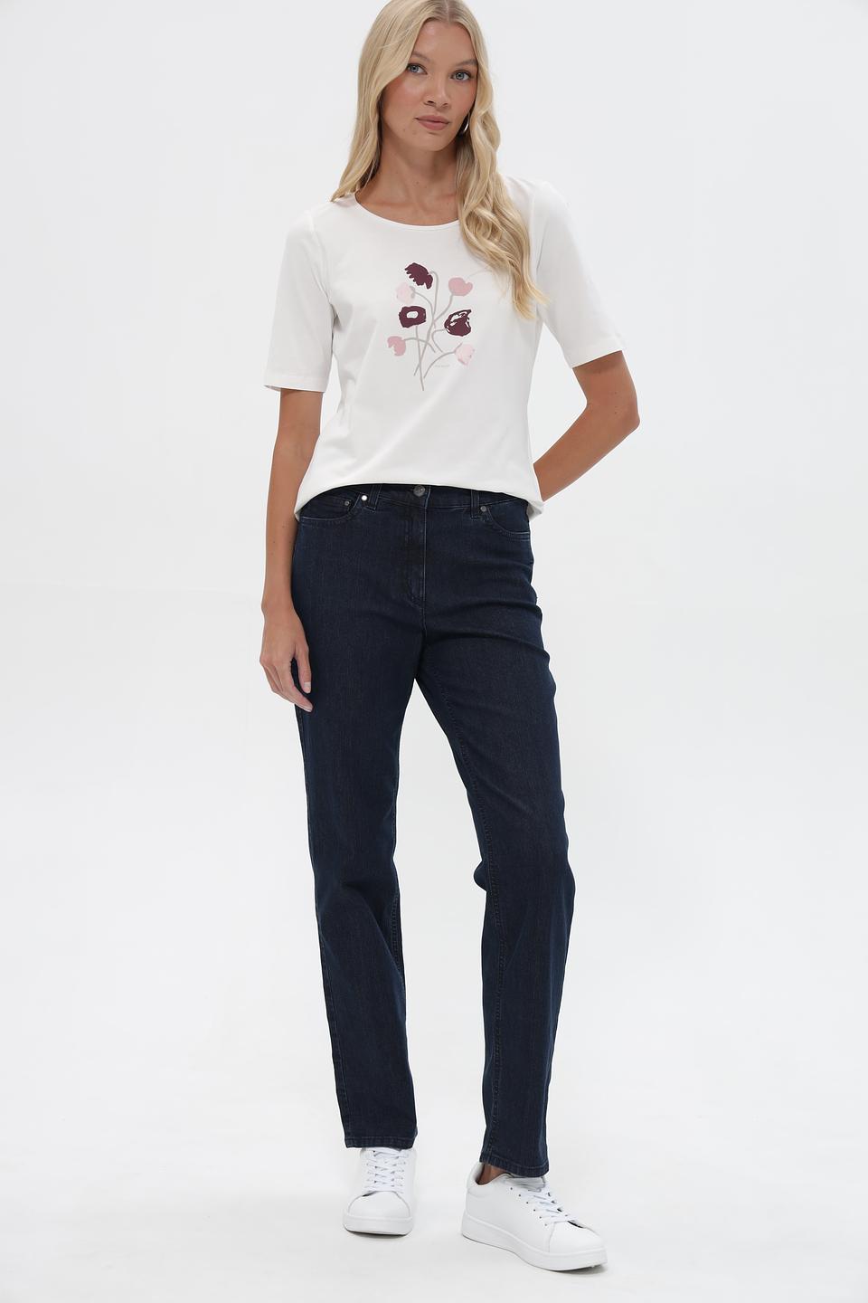 Джинсы ZRS прямые, темно-синие