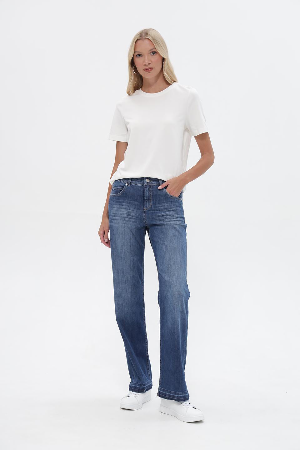 Джинсы клеш Angels синие