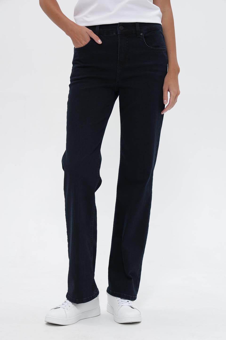 Джинсы Angels прямого кроя тёмно-синие