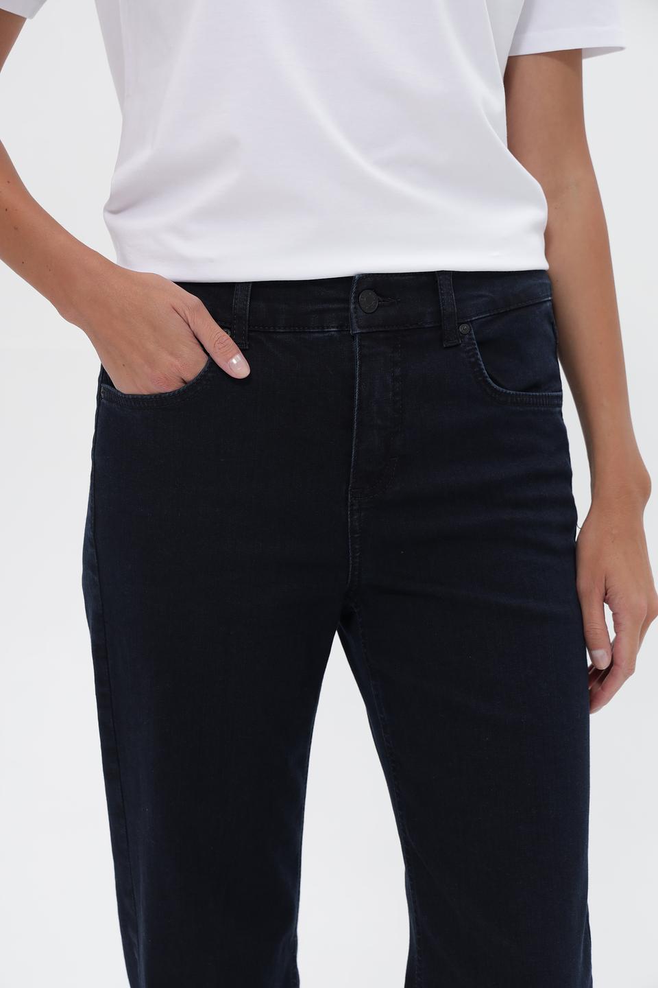 Джинсы Angels прямого кроя тёмно-синие