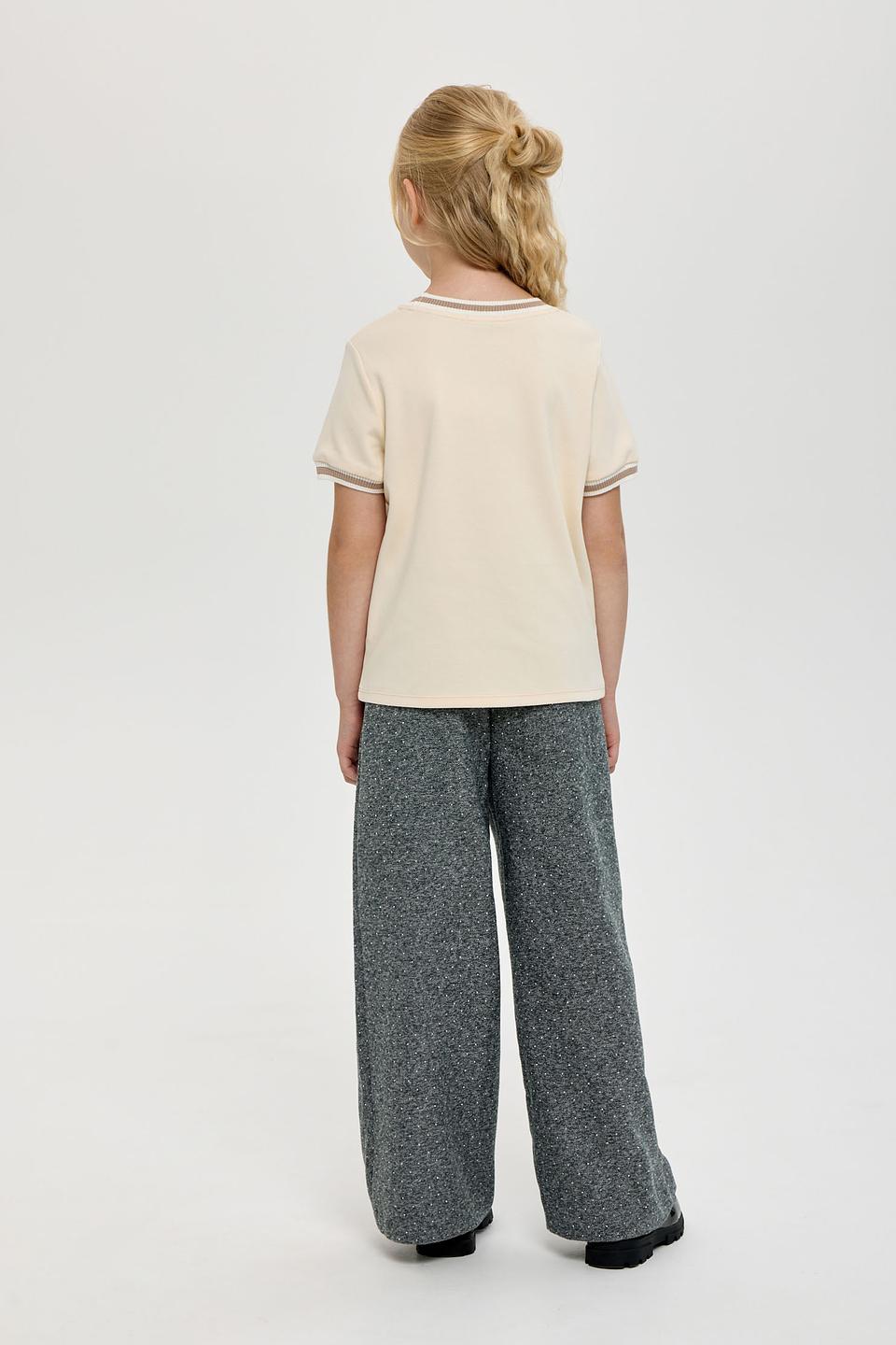 Брюки Choupette дев. широкие серые