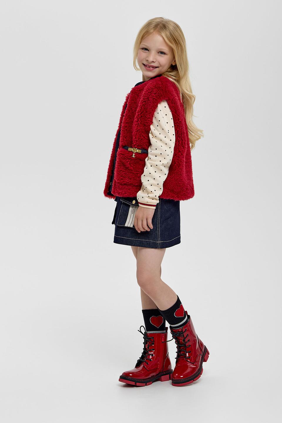 Жилет Choupette дев. бордовый