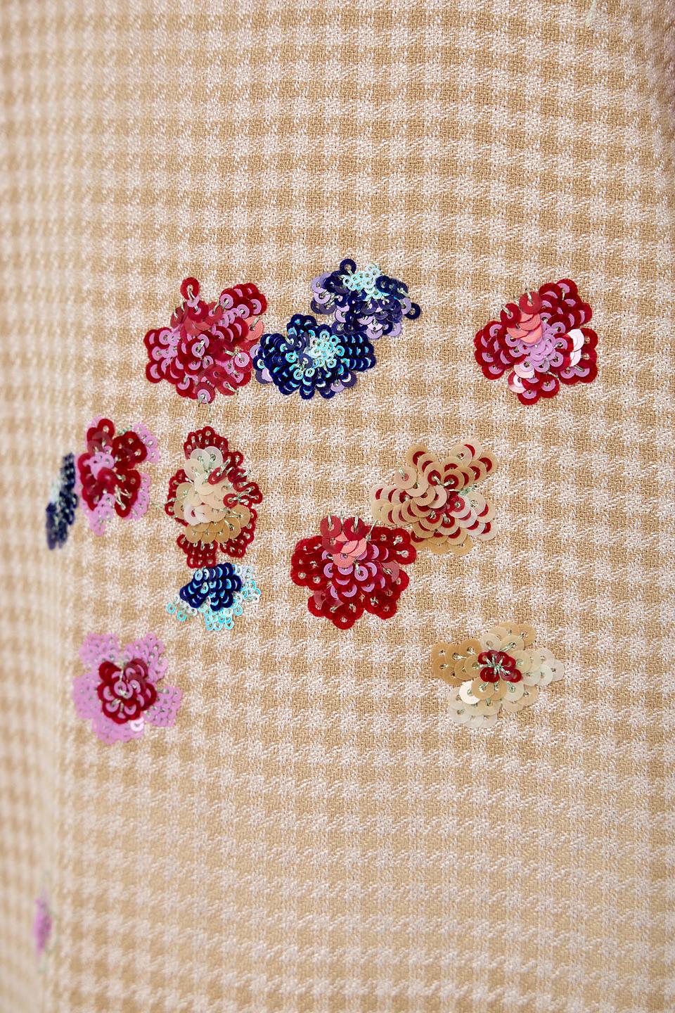 Платье Choupette дев. в клетку с вышивкой