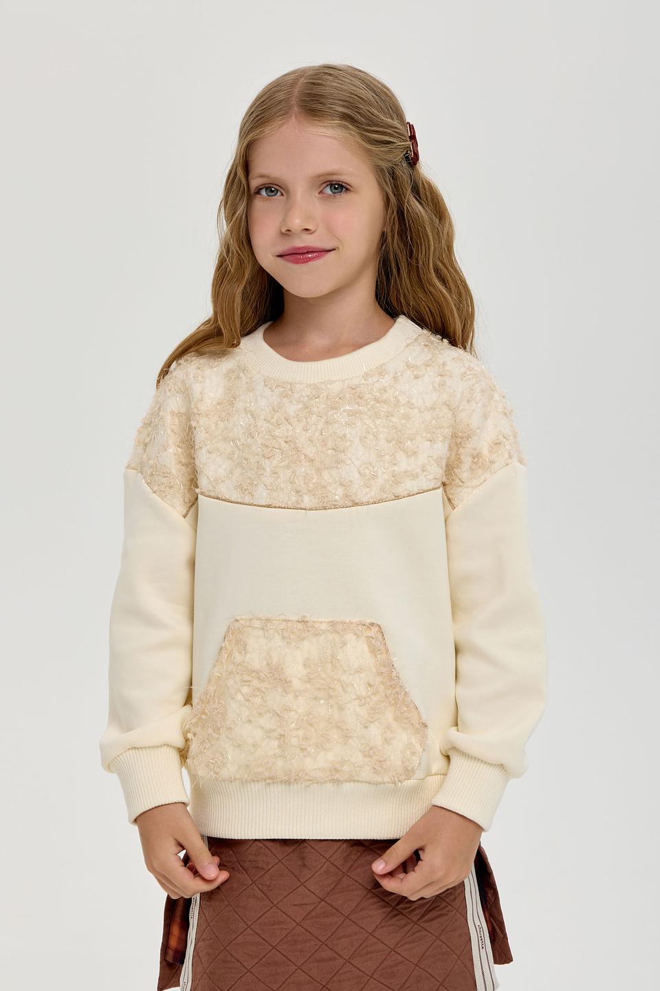 Свитшот Choupette дев. экрю с мехом