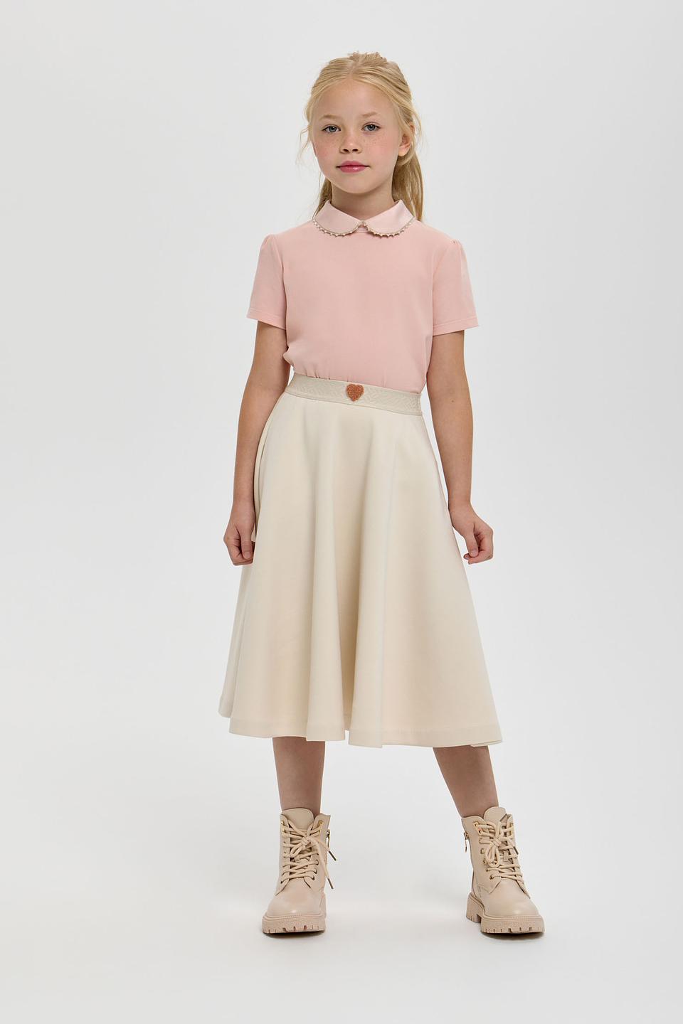 Юбка Choupette дев. клеш кремовый