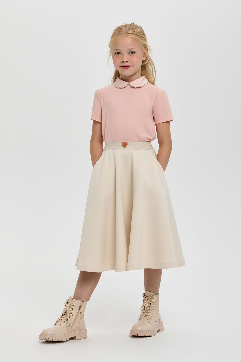 Юбка Choupette дев. клеш кремовый