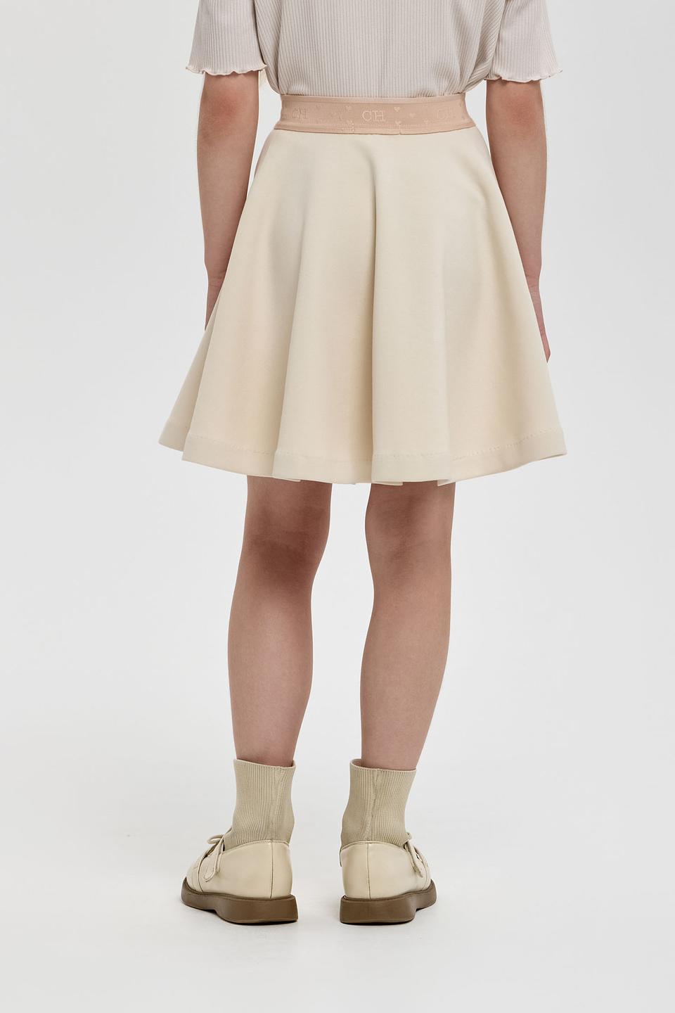 Юбка Choupette дев. расклешенная бежевая