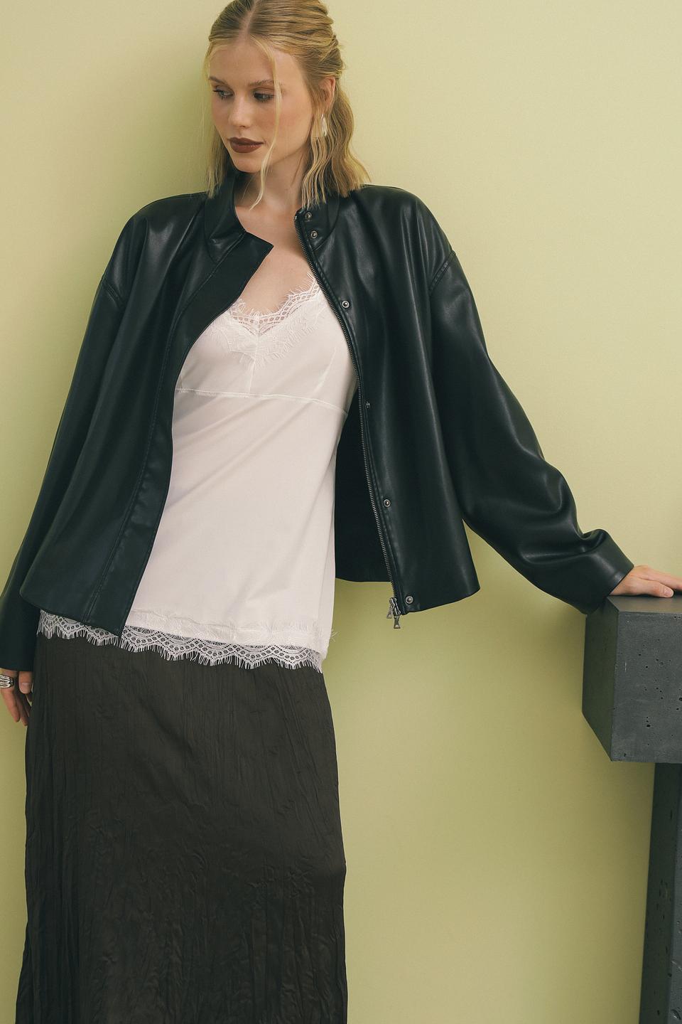 Топ на бретельках Just Valeri с кружевом