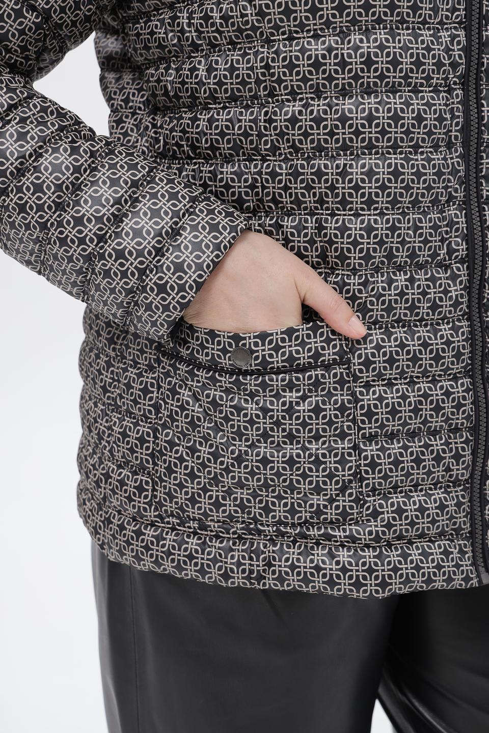 Куртка стеганая Lebek с принтом