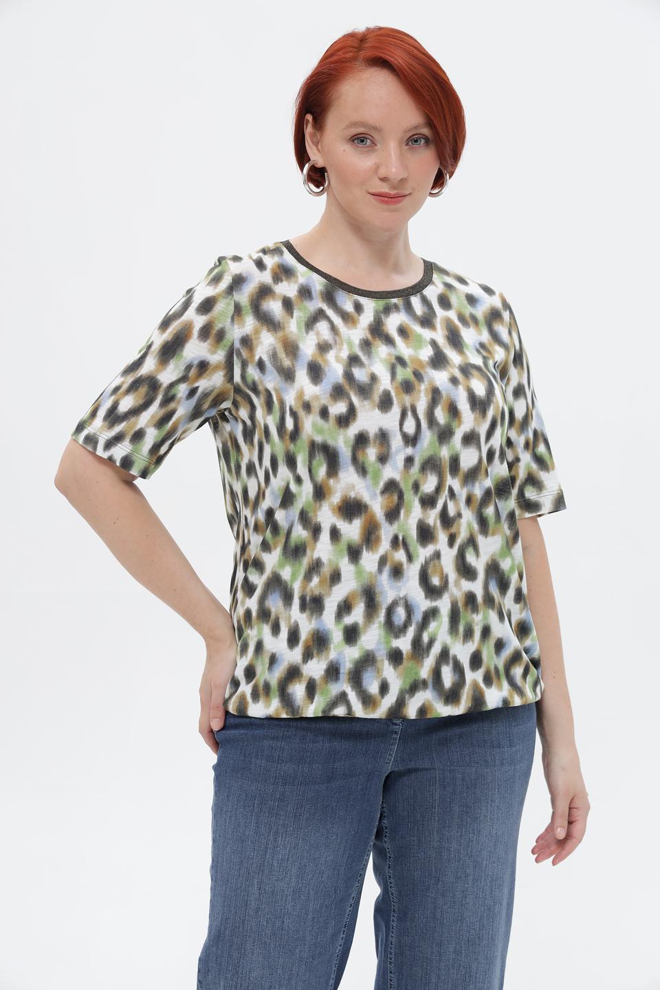 Футболка Rabe collection с леопардовым принтом