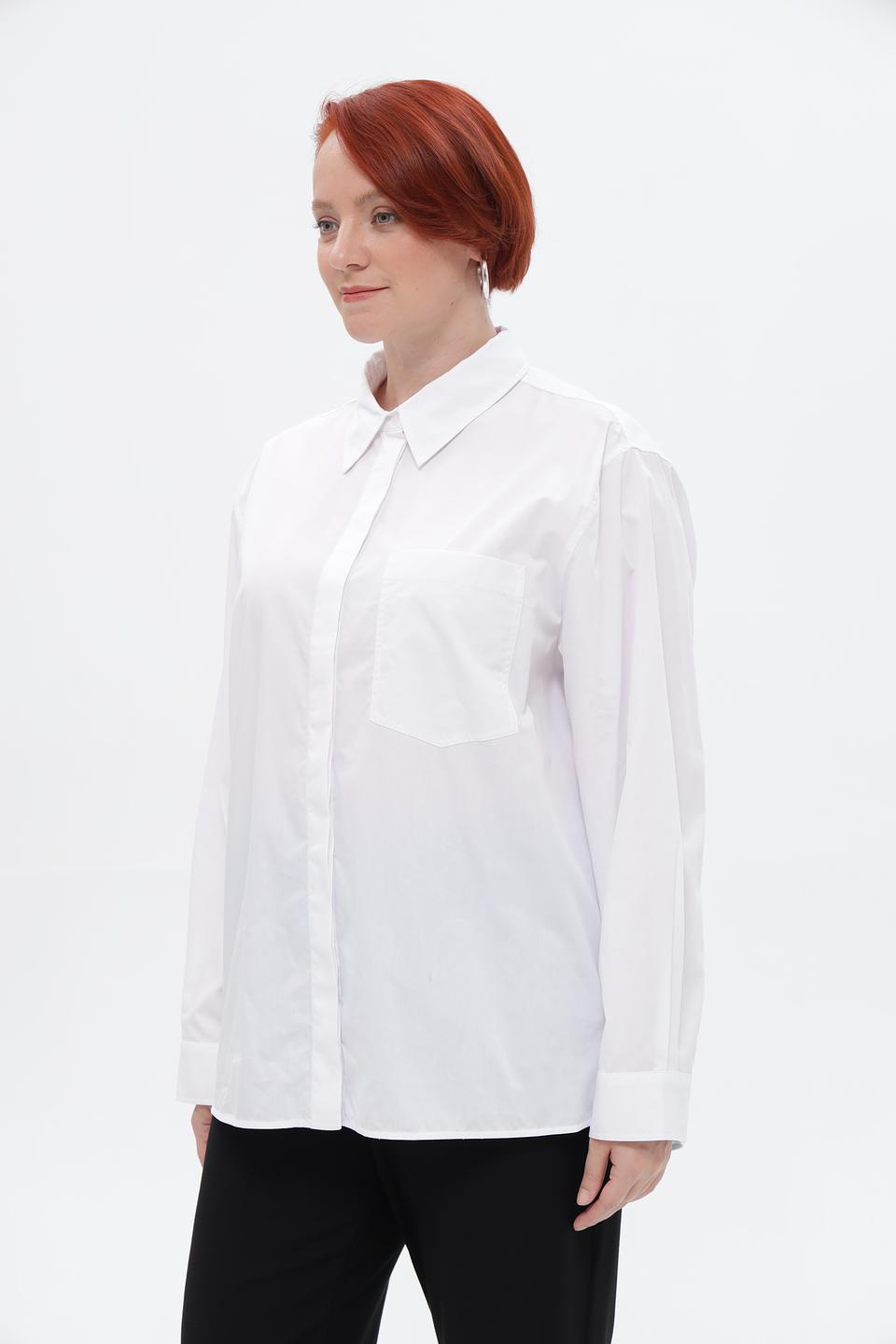 Рубашка UNQ оверсайз белая