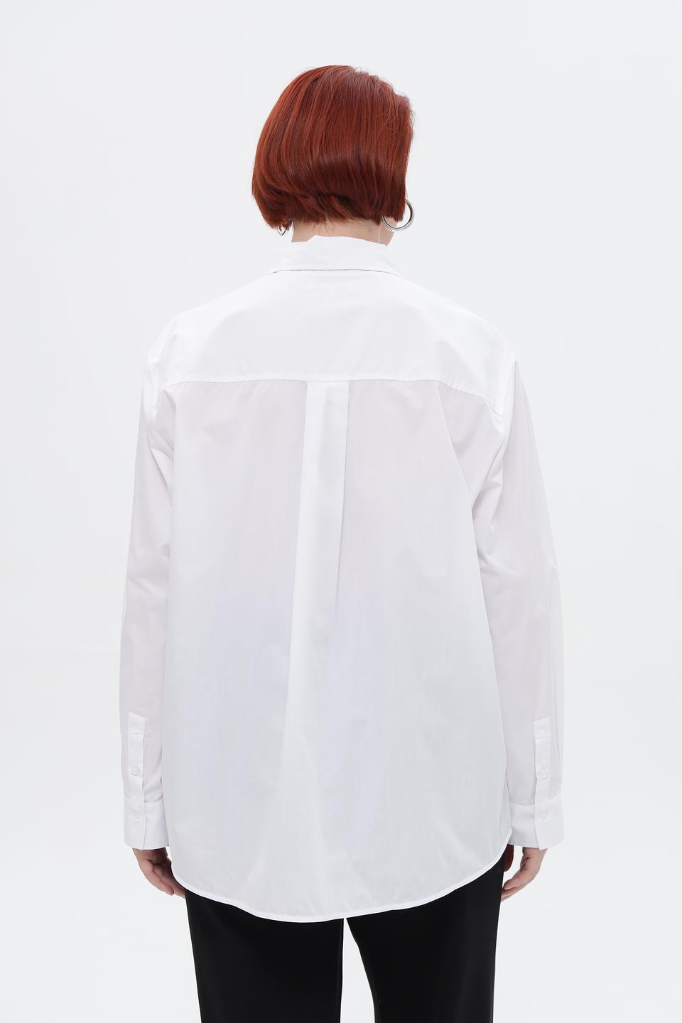 Рубашка UNQ оверсайз белая