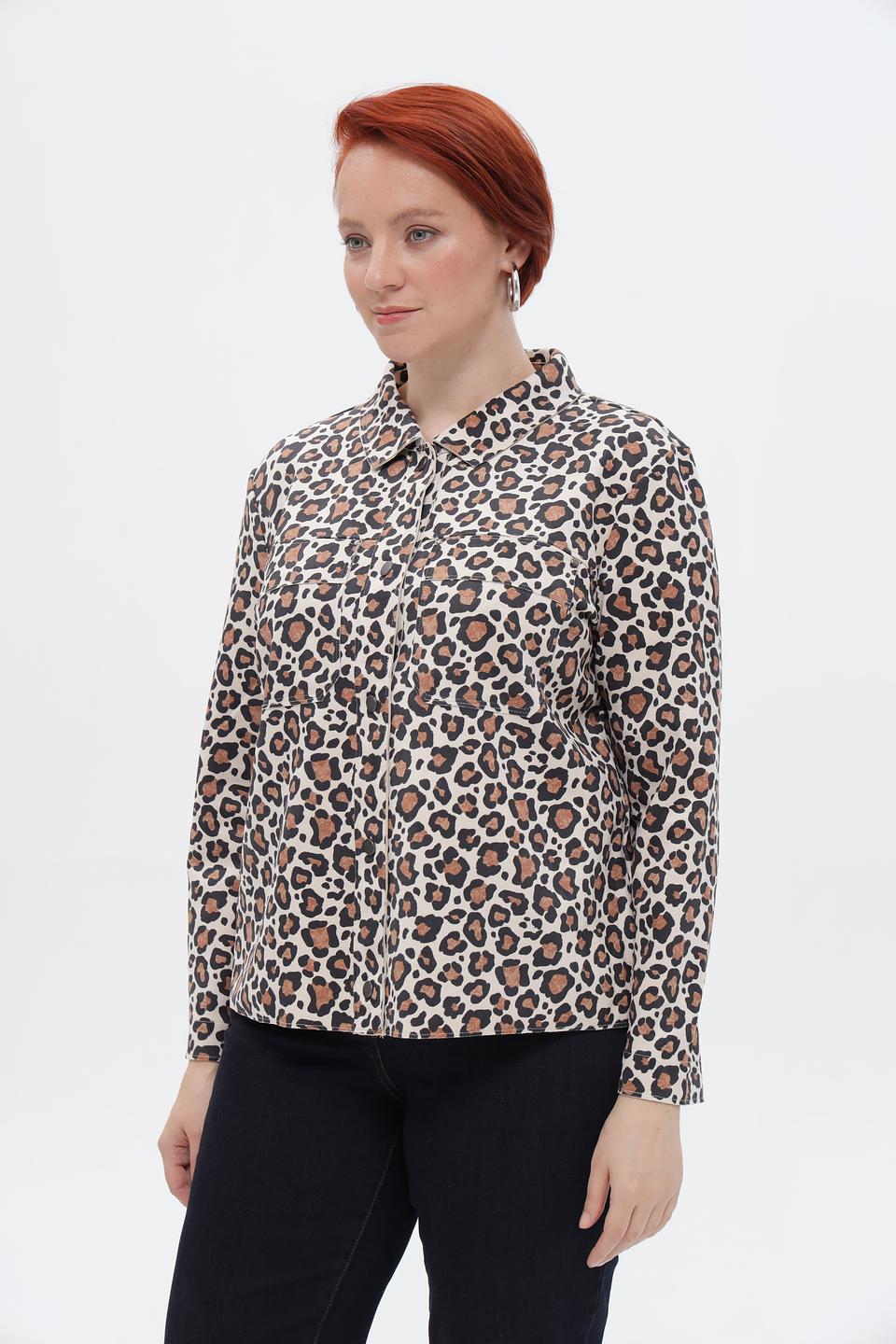 Жакет Via Appia с леопардовым принтом