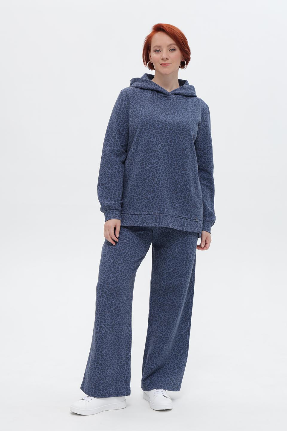 Брюки Frapp с леопардовым принтом