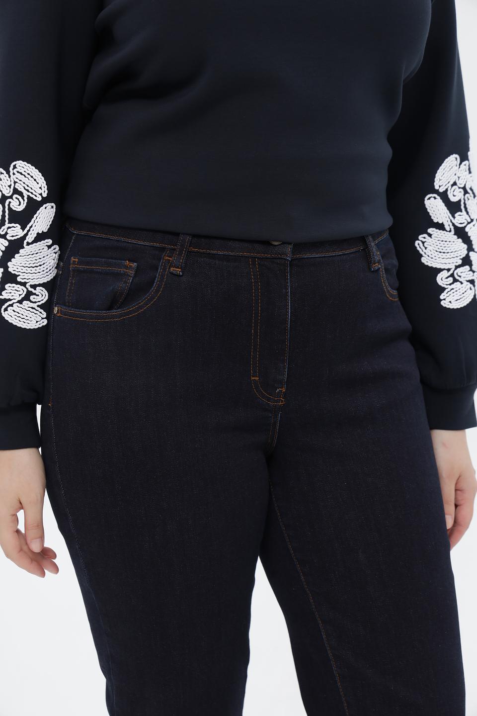 Джинсы Frapp клёш тёмно-синие