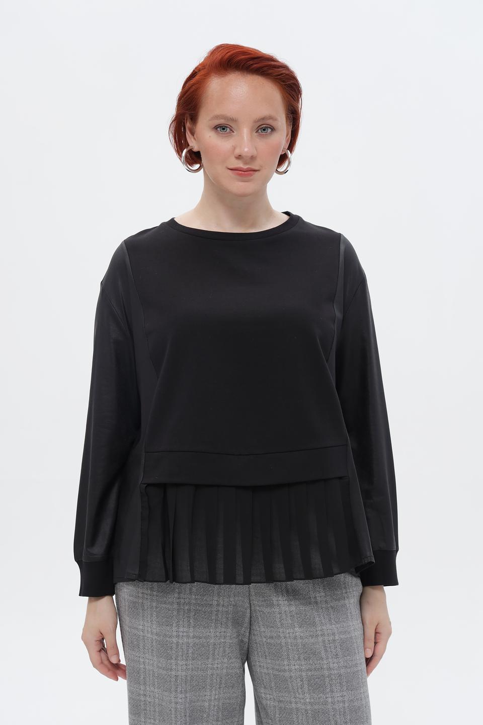 Блузка Tuzzi с оборками черная