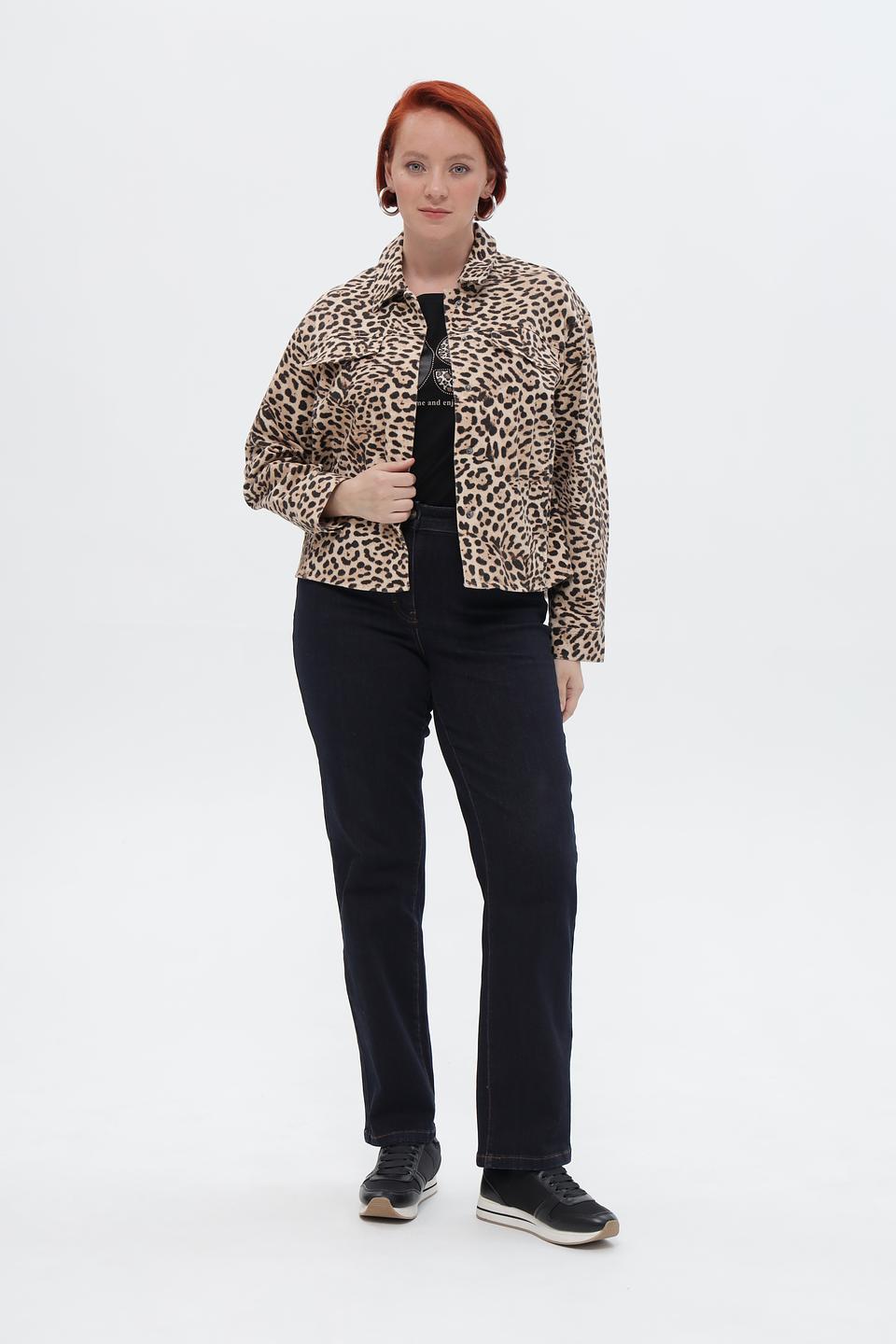 Жакет Lecomte с леопардовым принтом