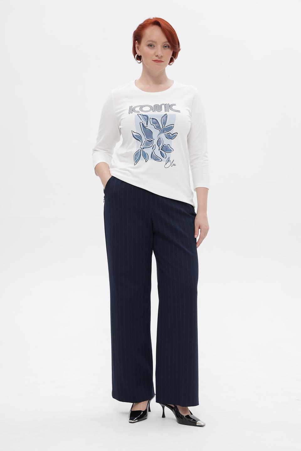 Брюки классические Bianca в полоску