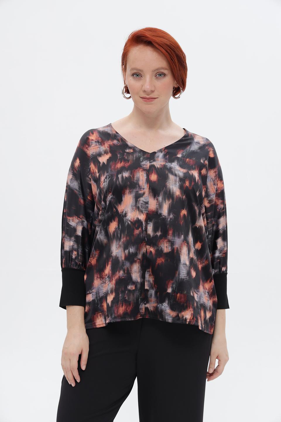 Блузка Frapp с абстрактным принтом