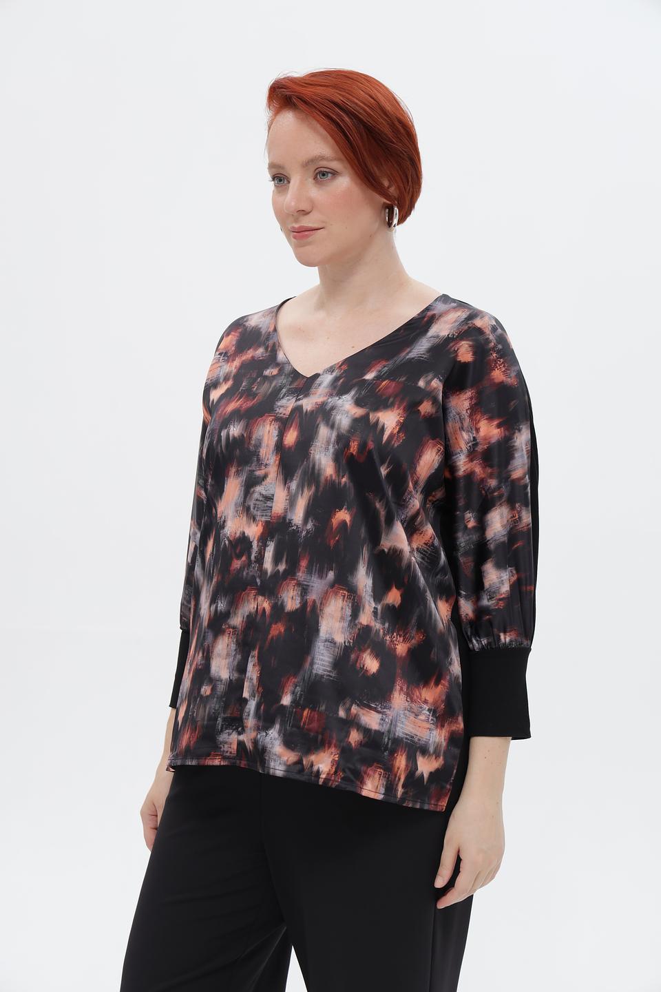 Блузка Frapp с абстрактным принтом