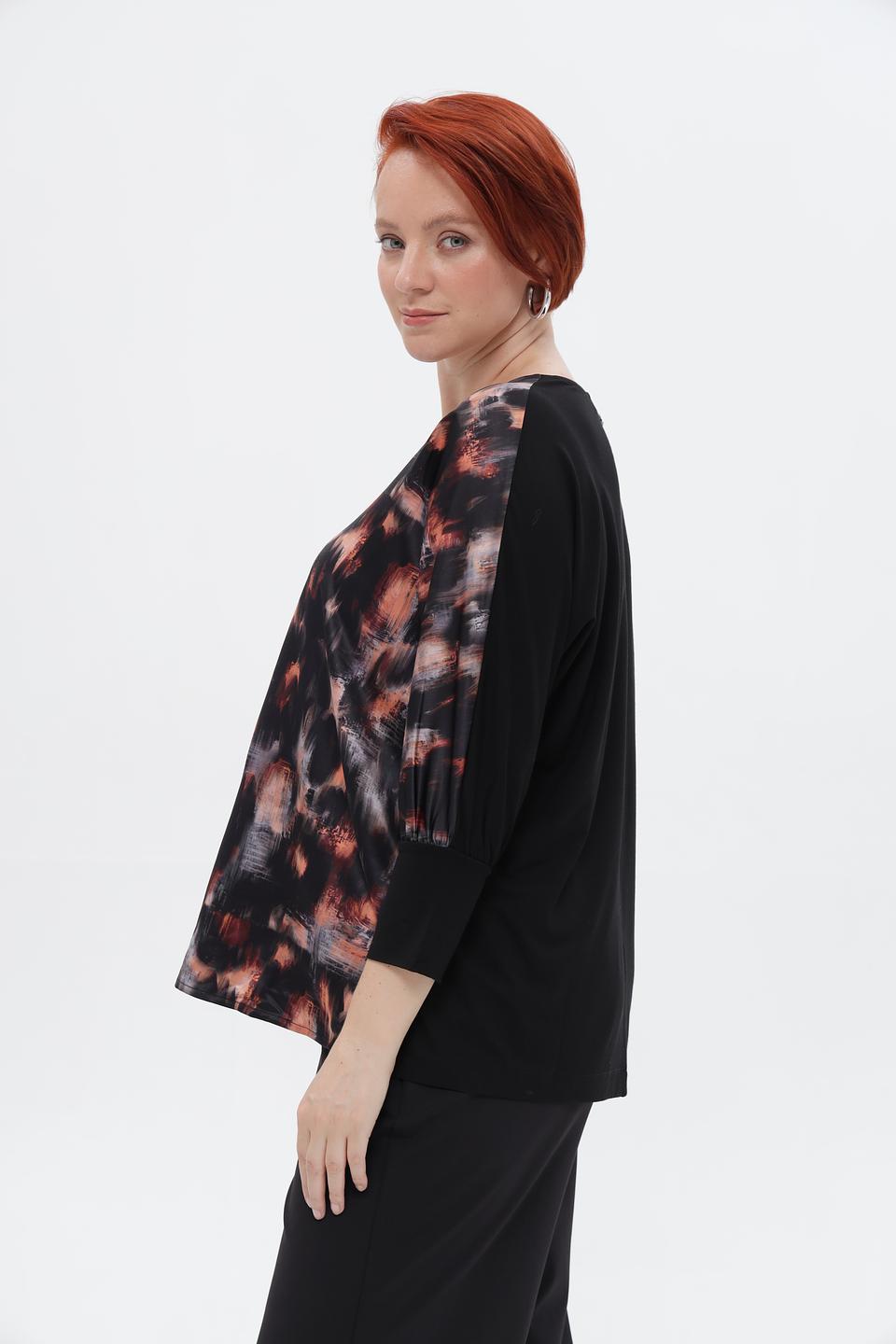 Блузка Frapp с абстрактным принтом