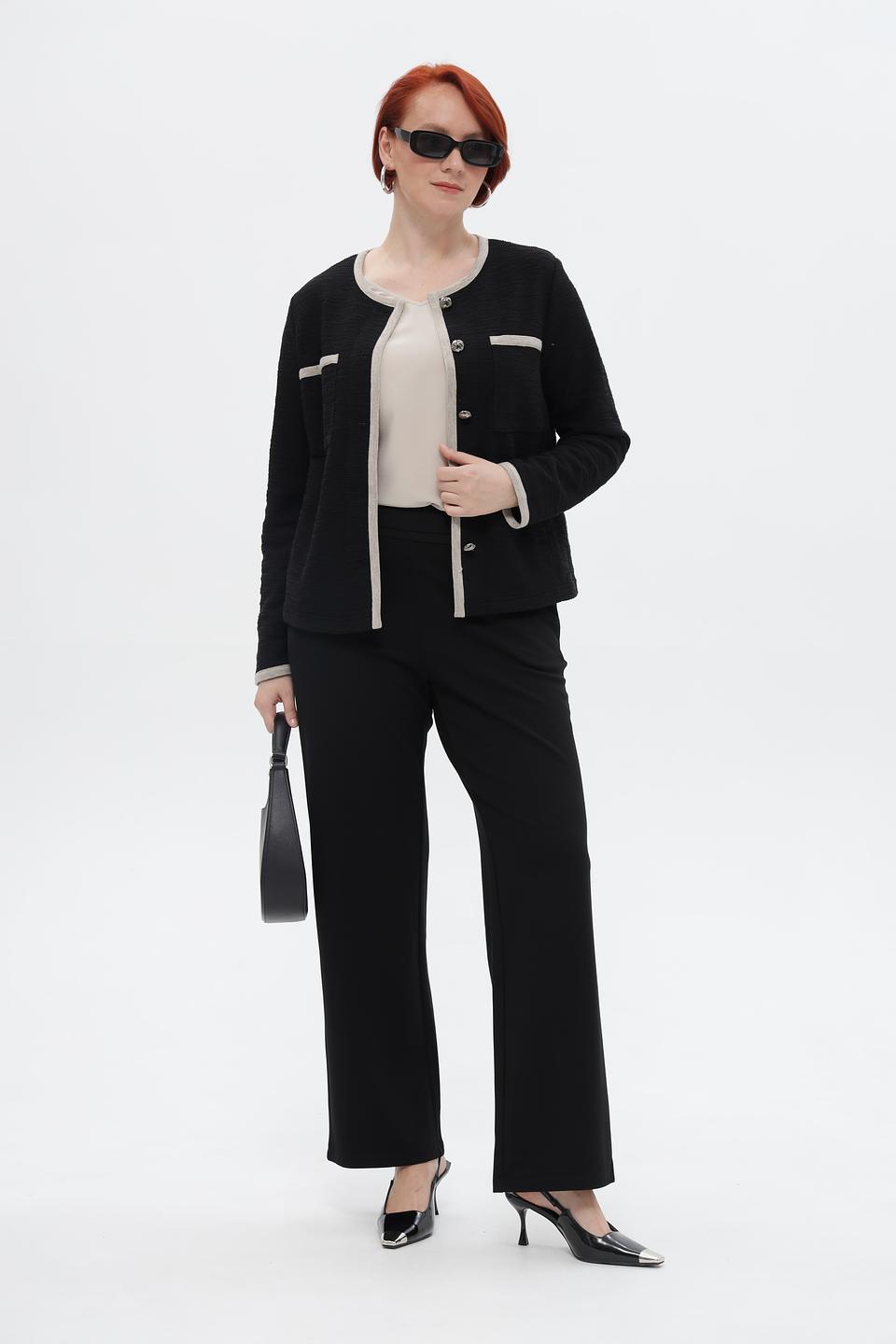 Жакет Rabe collection с контрастной отделкой