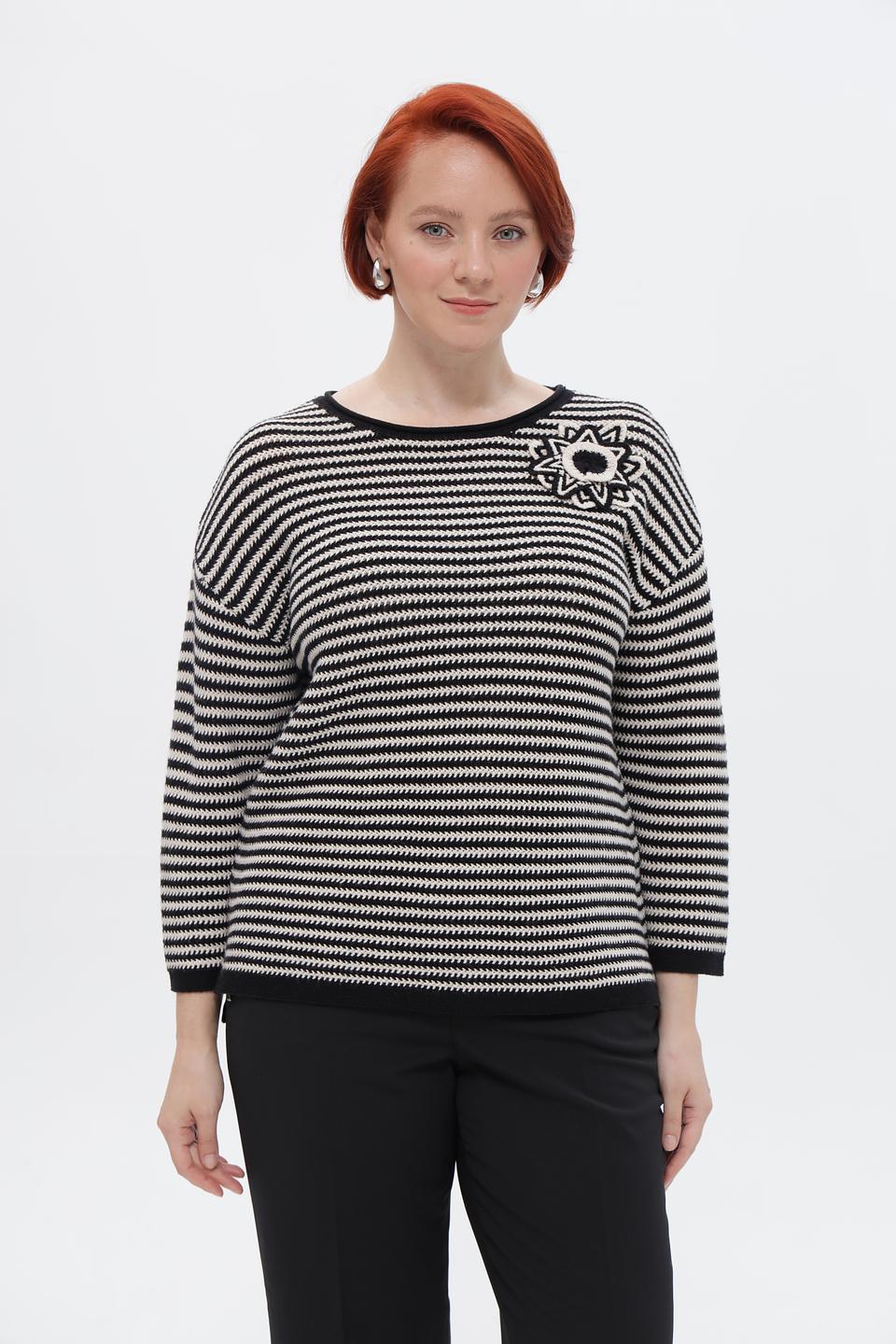 Пуловер Rabe collection в полоску